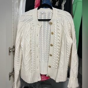 J crew cable knit sweater